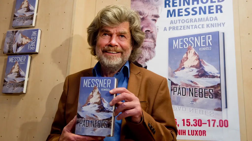 Reinhold Messner se svým novým dílem Pád nebes