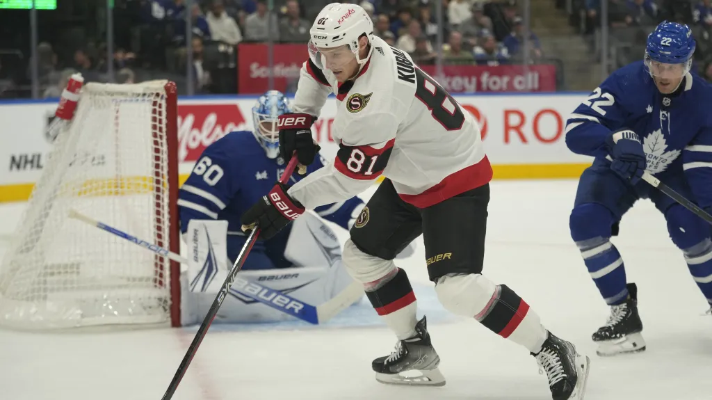 Dominik Kubalík v dresu Ottawy