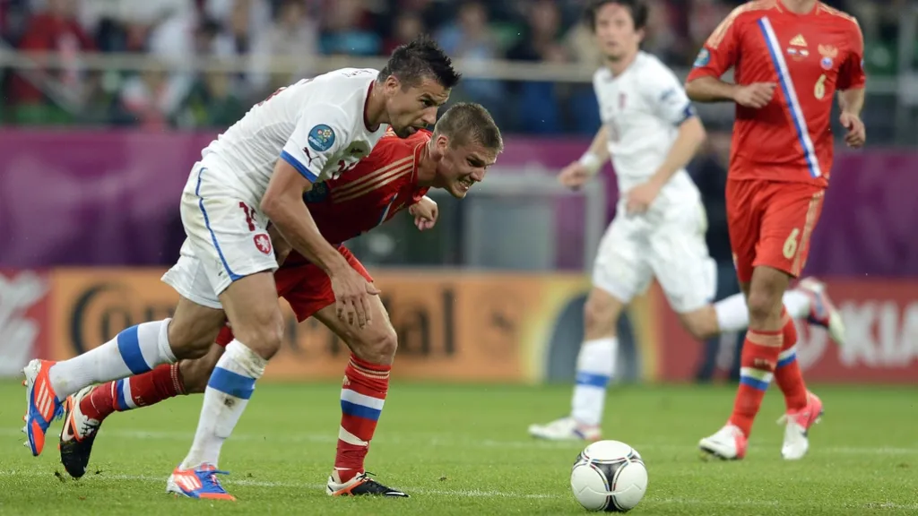 Souboj Milana Baroše s Igorem Denisovem