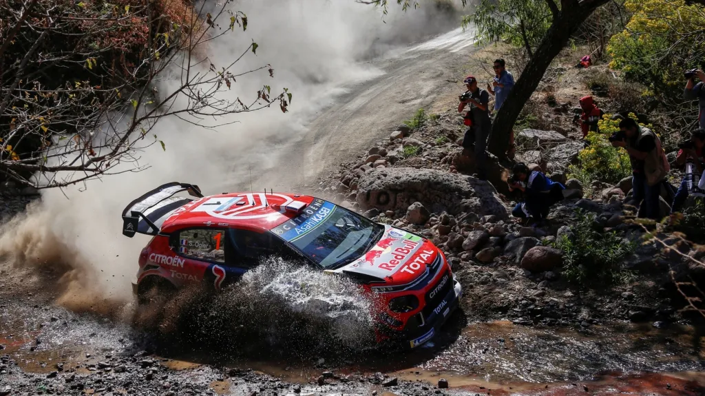 Sebastien Ogier na Mexické rallye
