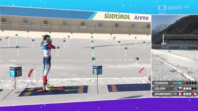 Sestřih zkráceného vytrvalostního závodu biatlonistek SP v Anterselvě