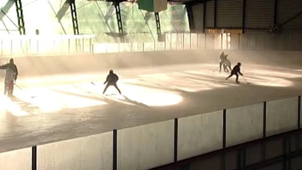 Trénink hokejové mládeže v Českých Budějovicích
