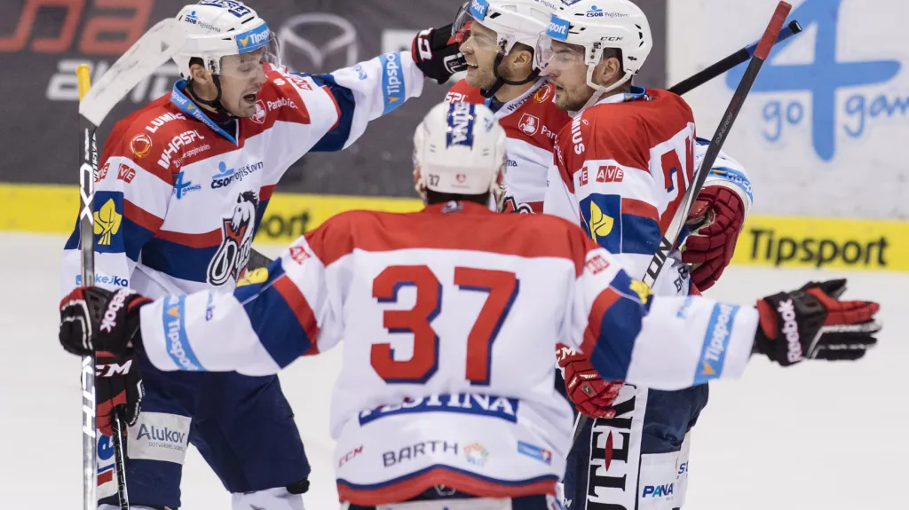 Radost hokejistů Pardubic