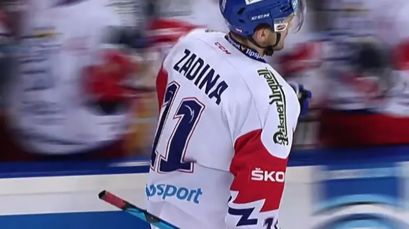 Gól v utkání Česko - Švédsko: Zadina - 1:1 (44. min.)