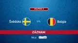 Záznam utkání Švédsko - Belgie