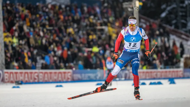 Michal Krčmář ve vytrvalostním závodu v Östersundu