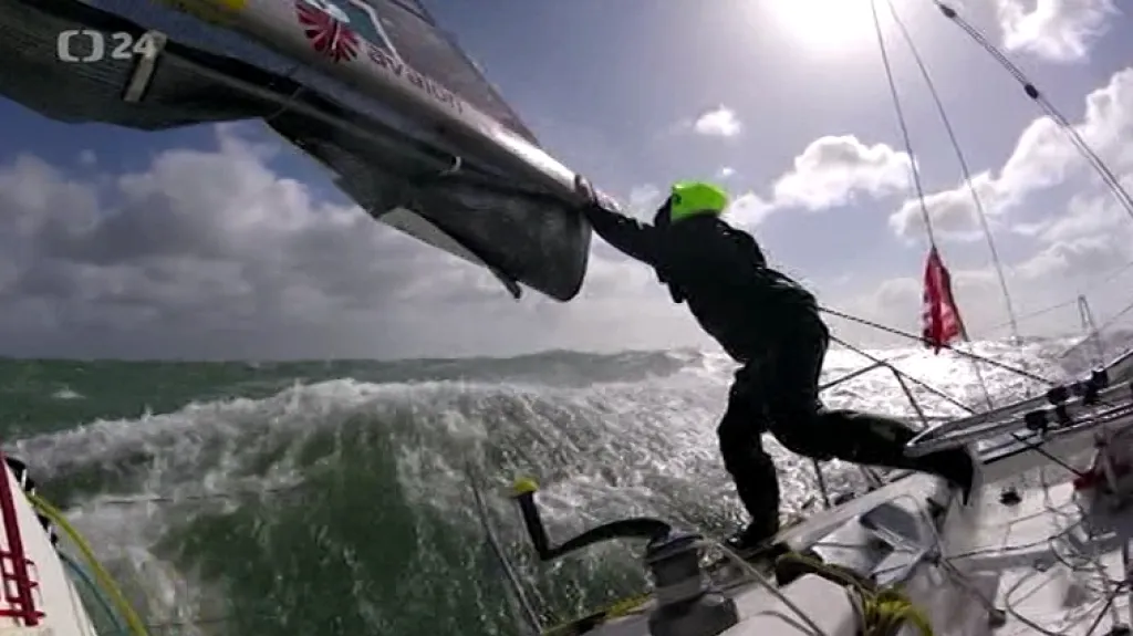 Jachtař Koláček překonává Atlantik