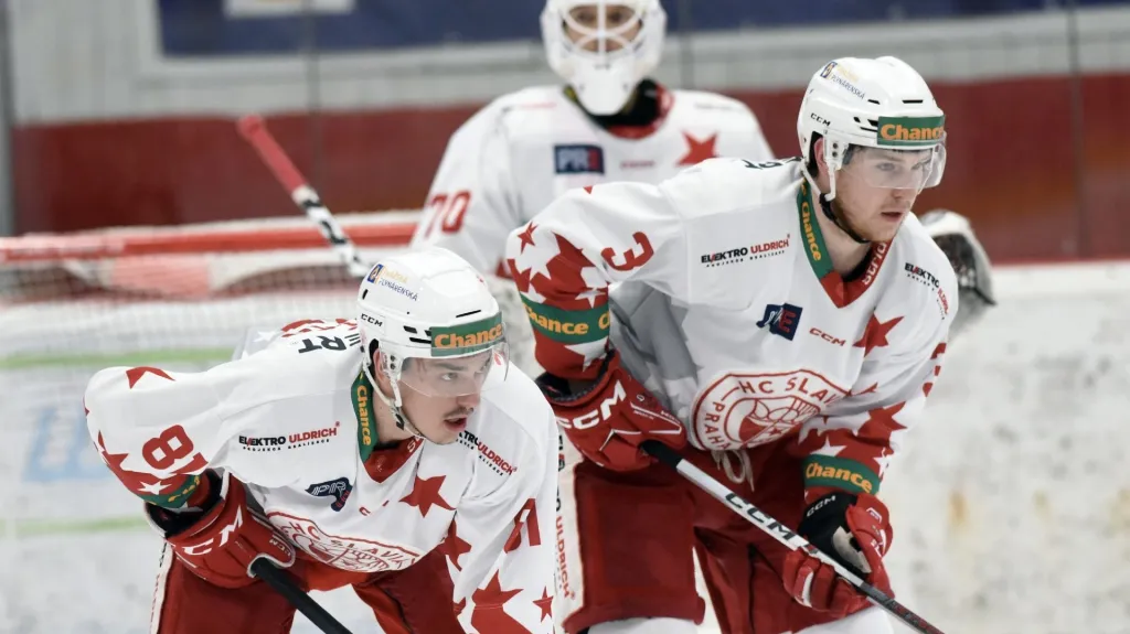 Hokejisté Slavie Praha
