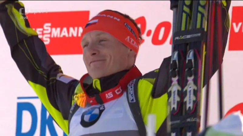 Závěrečná střelba a vítězný finiš Ondřeje Moravce