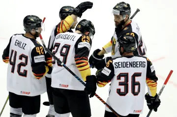 Radost hokejistů Německa