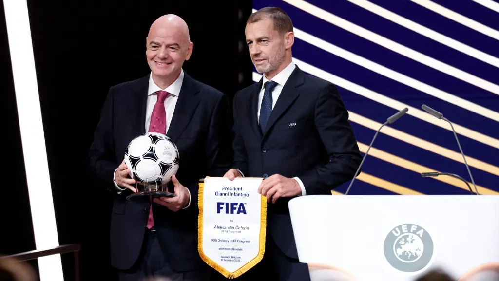 Gianni Infantino a Aleksander Čeferin