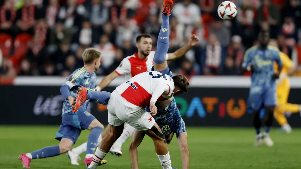 Utkání Slavia – Ajax