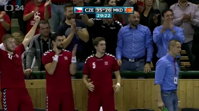 Čeští házenkáři nedali Makedoncům šanci