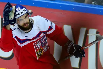 Střelec rozhodujícího nájezdu Michal Vondrka