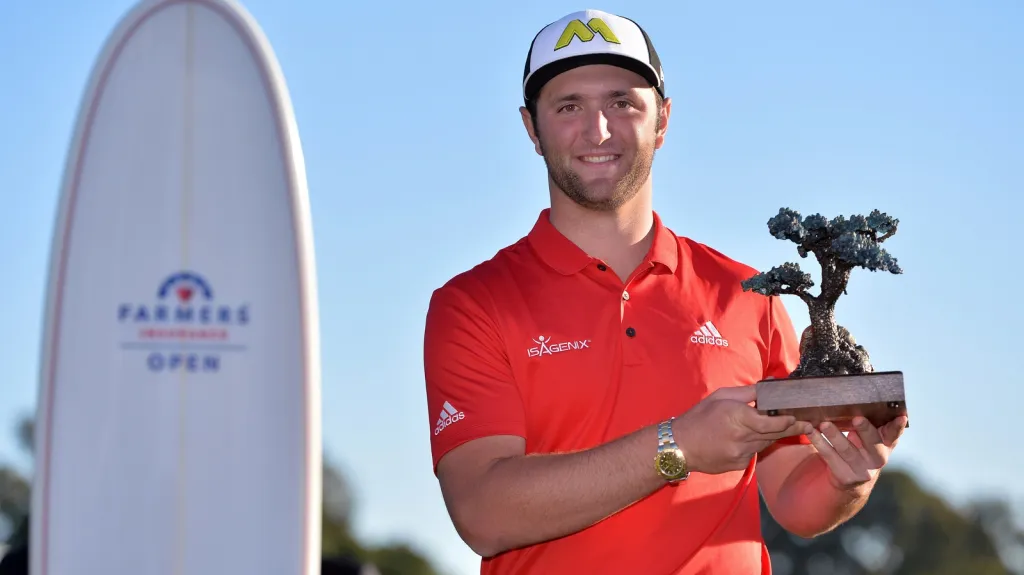 Jon Rahm po vítězství na Farmers Insurance Open