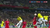 Gól v utkání Kolumbie - Anglie: Mina - 1:1 (90.+3 min.)