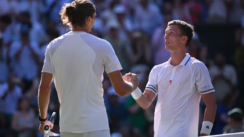 Alexander Zverev a Jiří Lehečka