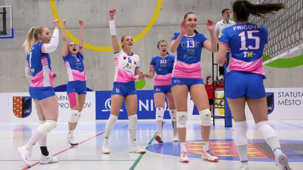 Radost volejbalistek VK Prostějov