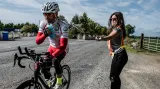 Cyklistický ultramaratonec Svatopluk Božák během závodu Kolem Irska