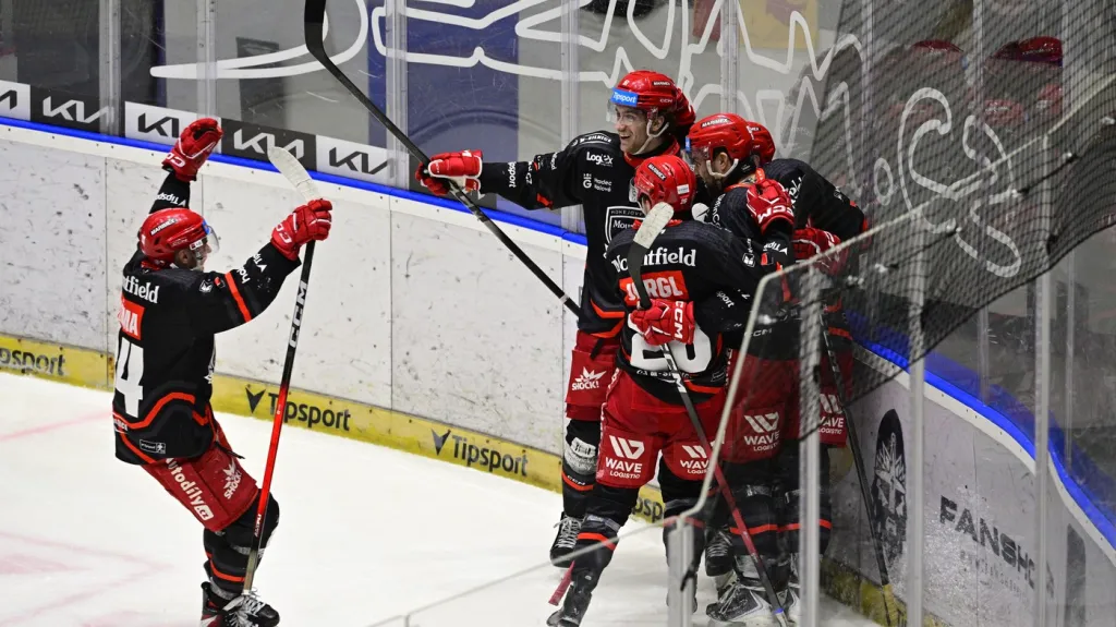 Radost hokejistů Hradce Králové