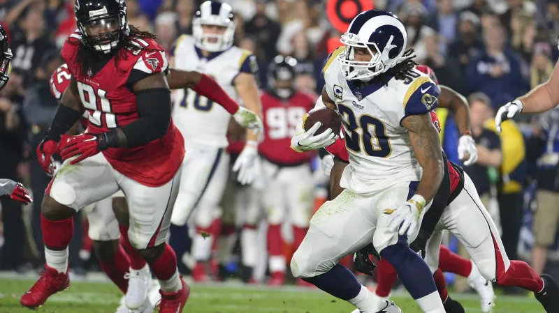 Todd Gurley v utkání s Atlantou