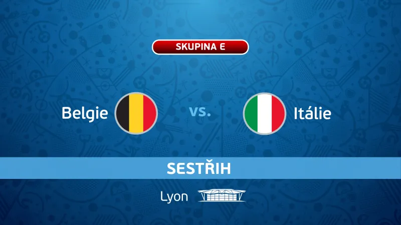 Sestřih utkání Belgie - Itálie
