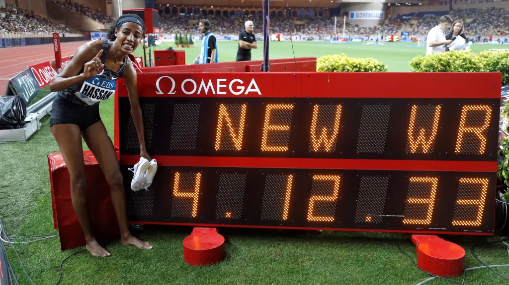 Sifan Hassanová po světovém rekordu na míli