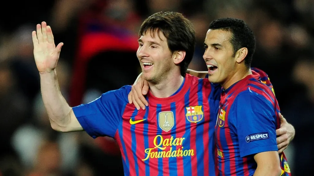 Messi se raduje z jednoho z pěti svých gólů