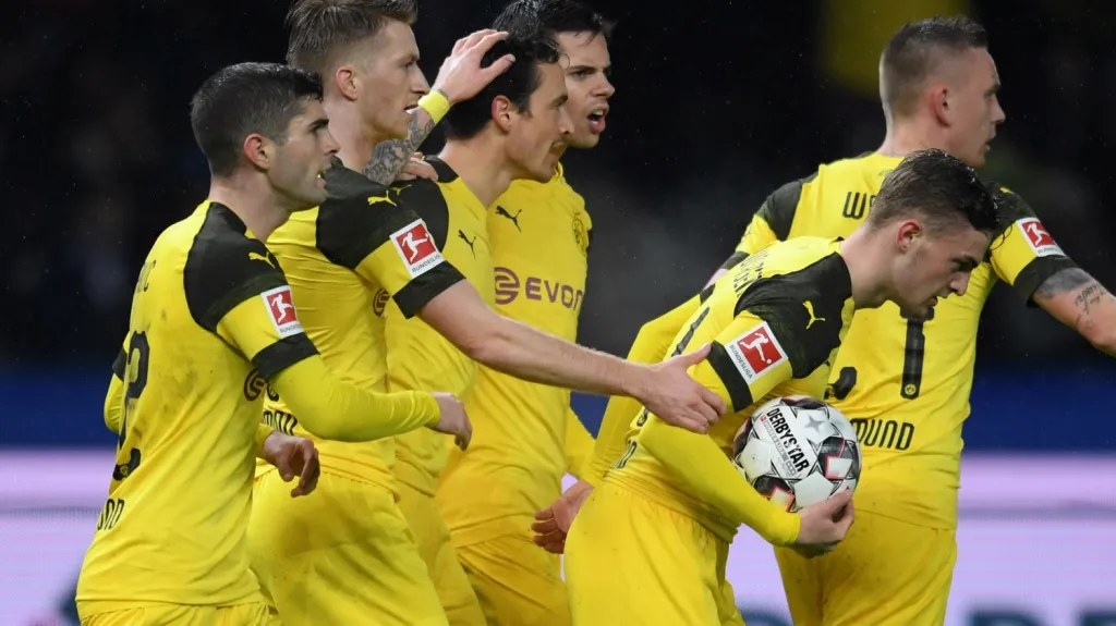 Radost fotbalistů Dortmundu