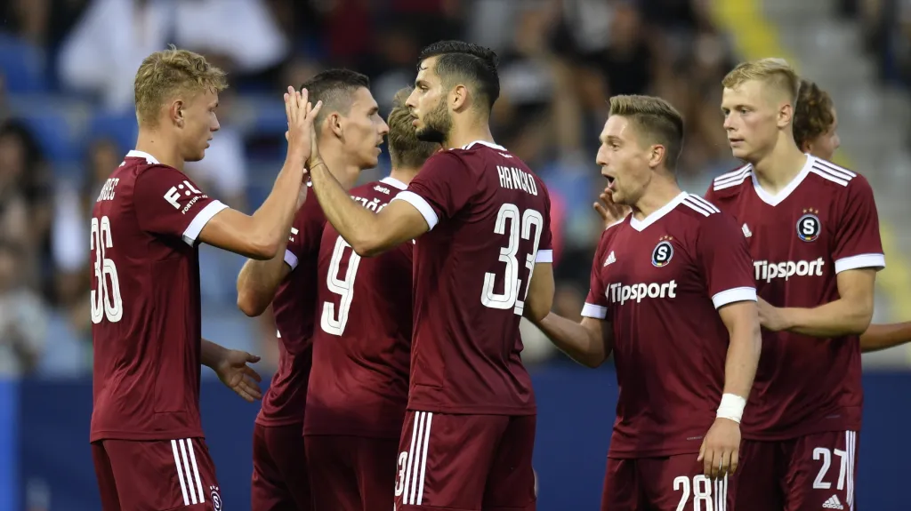 Radost fotbalistů Sparty