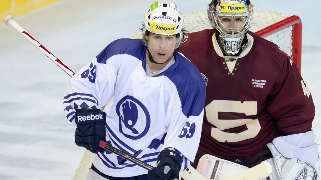 Radek Duda v zápase se Spartou