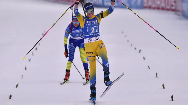 Švédsko ve finiši štafety v Novém Městě předstihlo Bělorusko