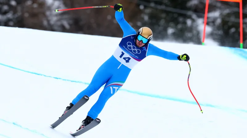 Dominik Paris na domácí sjezdovce v Bormiu