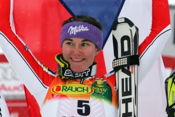 Vítězka Světového poháru Šárka Záhrobská