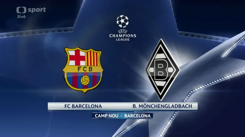 Sestřih utkání Barcelona - Mönchengladbach