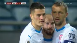 Gól v utkání Gibraltar – Česko: Schick – 0:2 (50. min.)
