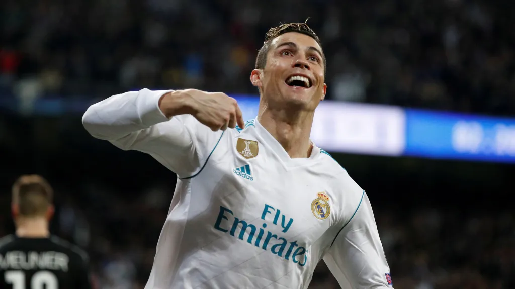 Slavící Cristiano Ronaldo z Realu Madrid