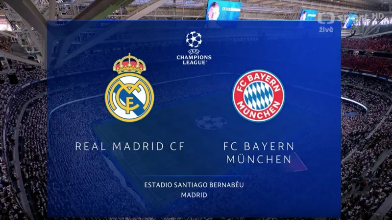 Sestřih utkání Real Madrid – Bayern Mnichov