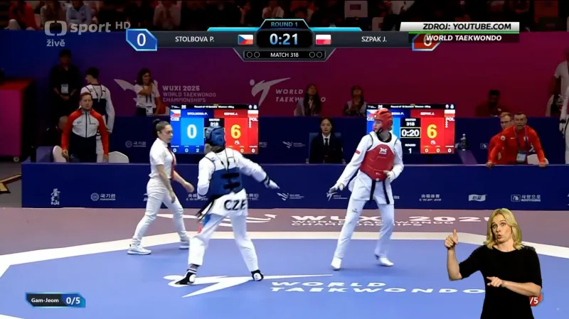 Taekwondistka Štolbová na MS prohrála v osmifinále