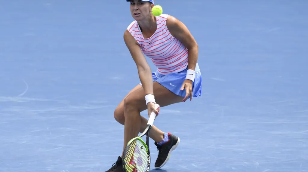 Švýcarka Belinda Bencicová na pražské Štvanici