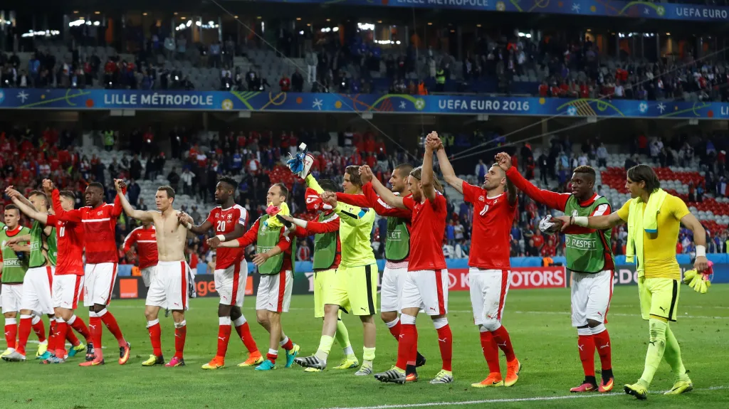 Radost švýcarských fotbalistů