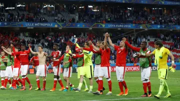 Radost švýcarských fotbalistů