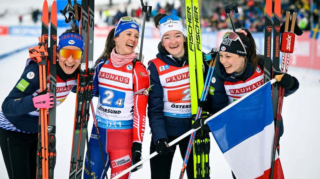 Francouzská štafeta biatlonistek