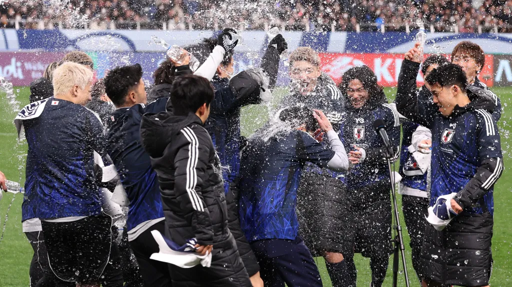 Radost japonských fotbalistů