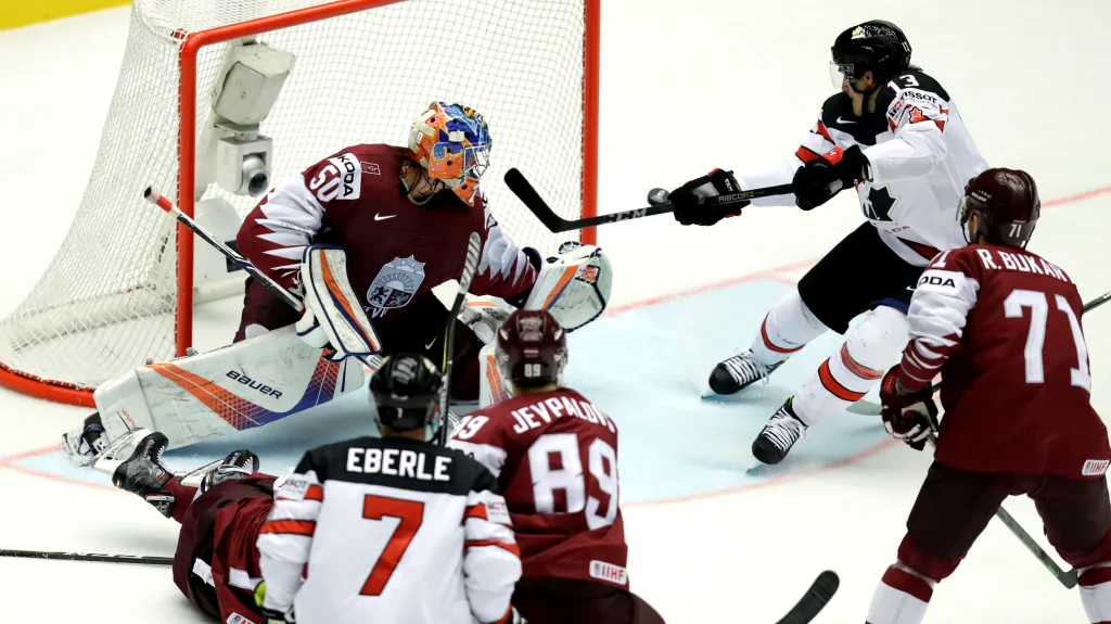 Utkání Kanada - Lotyšsko