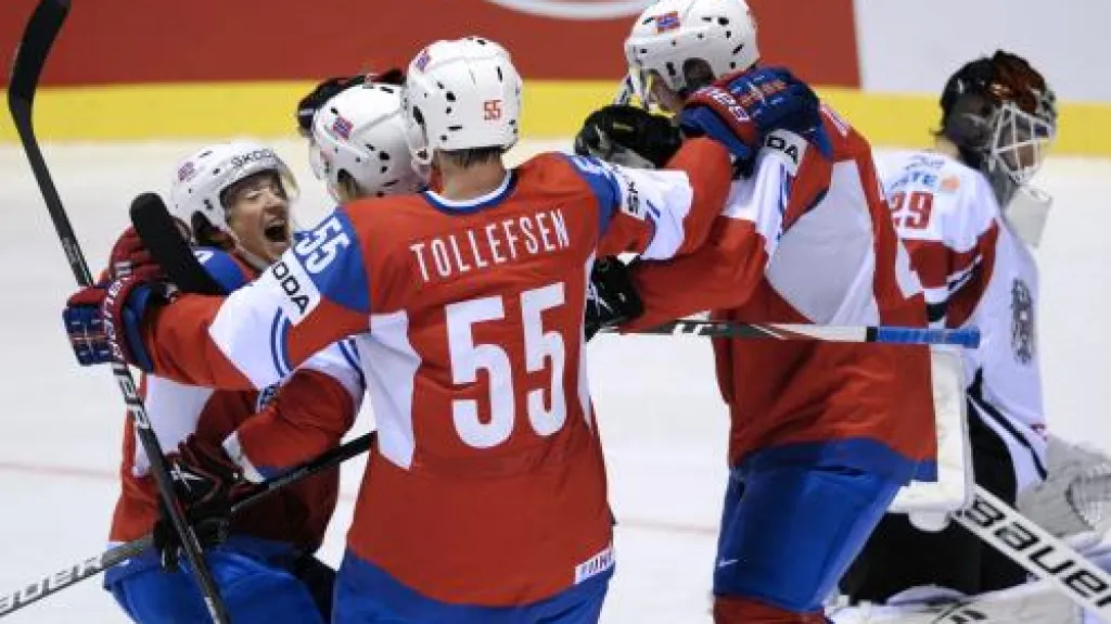 Radost norských hokejistů