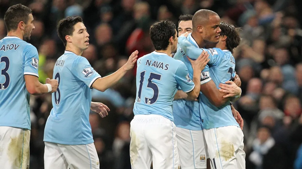 Slavící hráči Manchesteru City