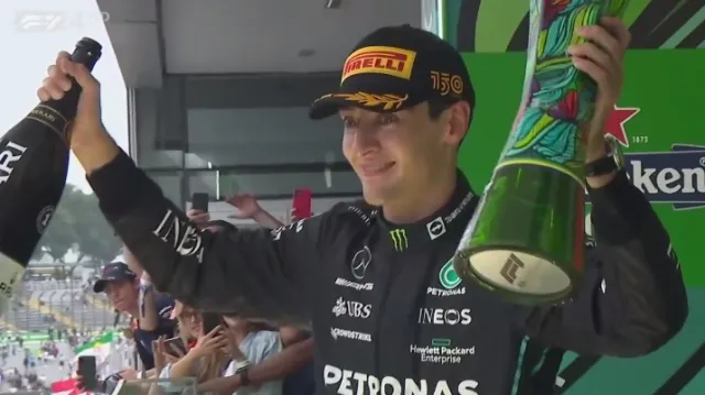 Russell vyhrál Velkou cenu Brazílie