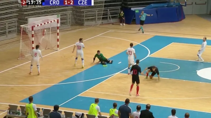 Čeští futsalisté remizovali s Chorvatskem 2:2