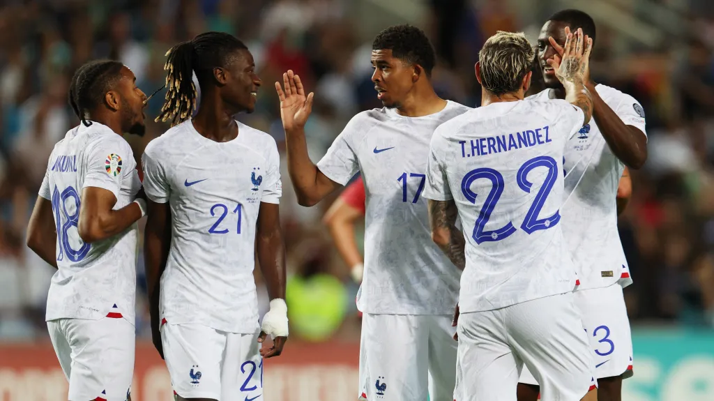 Radost francouzských fotbalistů